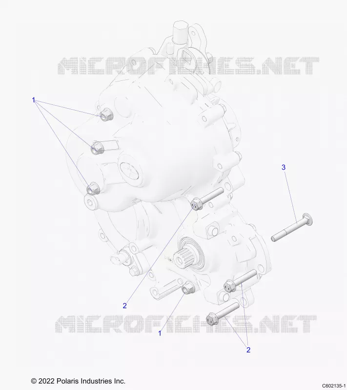 SYSTÃˆME DE TRANSMISSION, GEARCASE MOUNTING