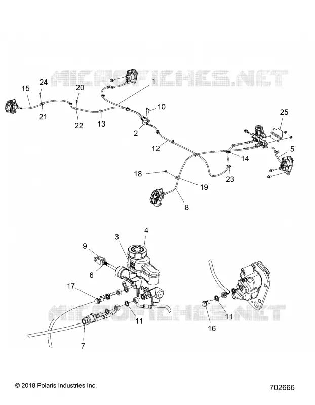 BRAKES, LINES AND MAITRE CYLINDRE