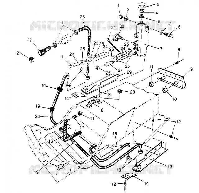 SYSTÈME DE REFROIDISSEMENT 600 XCR 0951676 (4929132913B005)