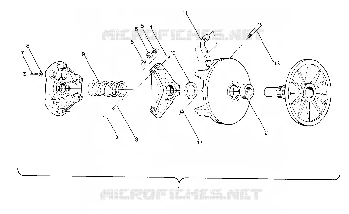 EMBRAYAGE DE TRANSMISSION STAR TRAK (4912731273008A)