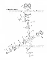 MOTEUR, VILEBREQUIN AND PISTON