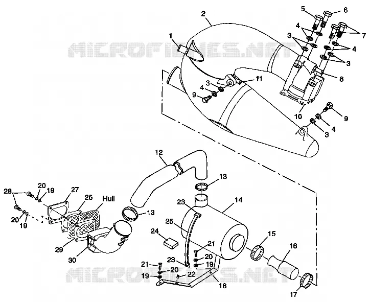 ECHAPPEMENT SL 900 B974091 and SL 1050 B974090 (4940974097B007)