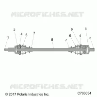 SYSTEME DE TRANSMISSION, FRONT HALF SHAFT