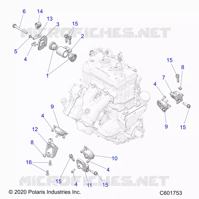 MOTEUR, MOUNTING & LONG BLOCK