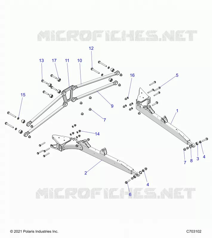 SUSPENSION ARRIERE CONTROL ARMS