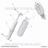 SUSPENSION, AMORTISSEUR AVANT