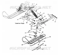 SUSPENSION AVANT AND SKI LITE 0963433, EURO LITE E963433 AND LITE DELUXE 09 (4931663166B001)