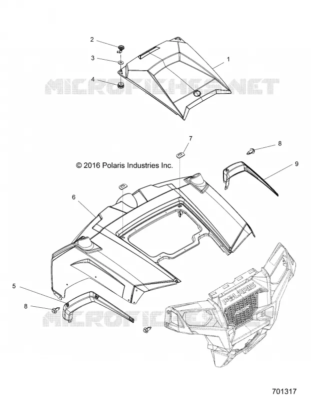 CAPOT AND FRONT BODY WORK