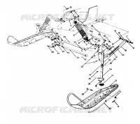 SUSPENSION AVANT AND SKI 400, 500, 500 CLASSIC AND 650 UPDATED 10/88 (4915411541009A)