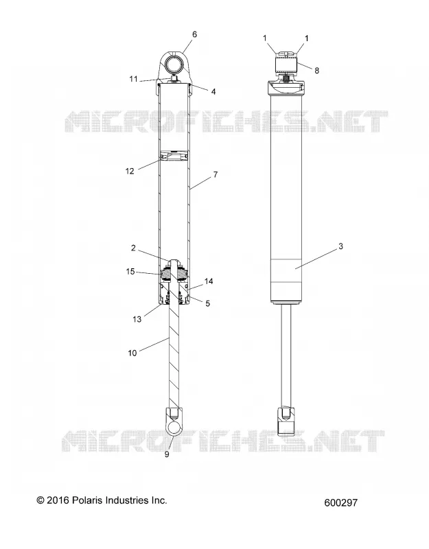 SUSPENSION, AMORTISSEUR ARRIERE TRACK (7044428)