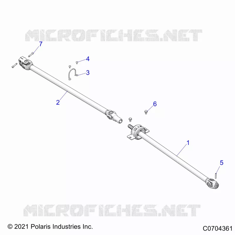 SYSTÃˆME DE TRANSMISSION, FRONT PROP SHAFT