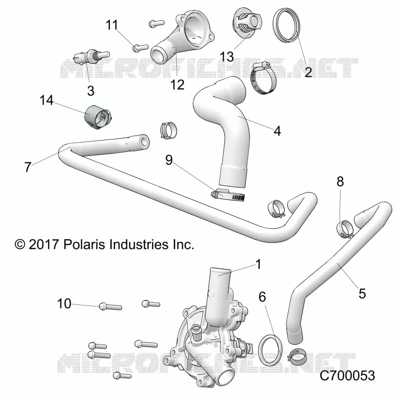 MOTEUR, WATERPUMP AND BYPASS