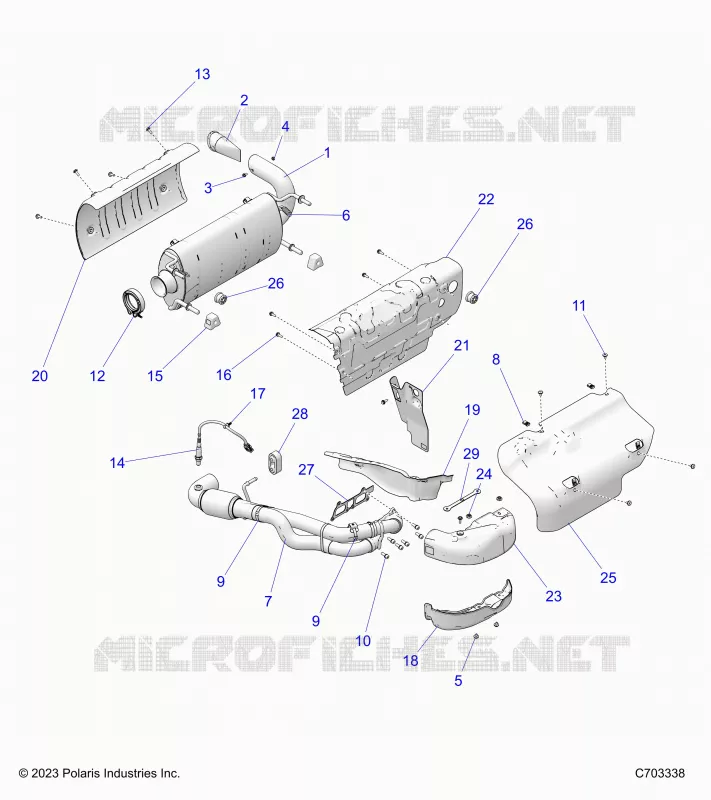 ENGINE, ECHAPPEMENT