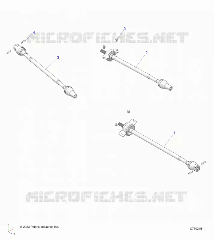 SYSTÃˆME DE TRANSMISSION, FRONT, MID, REAR PROP SHAFT