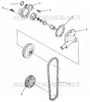 POMPE A EAU 500 EFI SKS 0962574, 500 EFI RMK 0962974, and EUROPEAN 500 EFI S (4931983198C010)