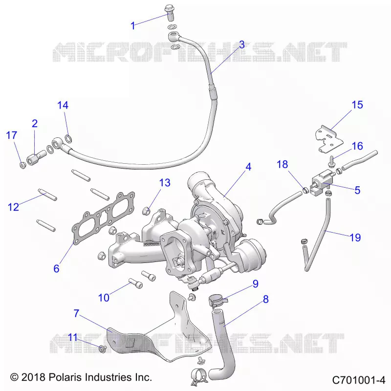 ENGINE, TURBO CHARGER MOUNTING