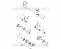 PISTON ET VILEBREQUIN TRAIL TOURING 0982362 AND EUROPEAN TRAIL TOURING E982 (4942314231C008)