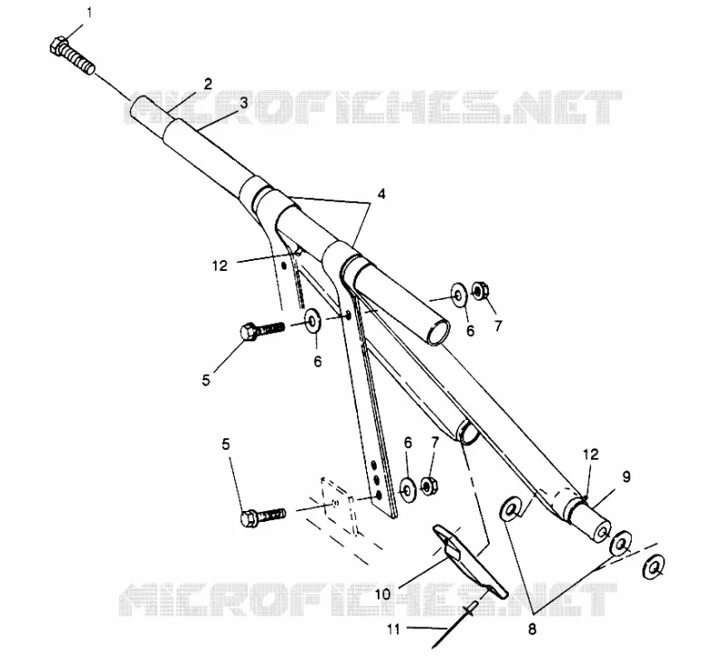 BRAS DE SUSPENSION AVANT 500 EFI 0963774 AND EUROPEAN 500 EFI E963774 (4936183618B012)