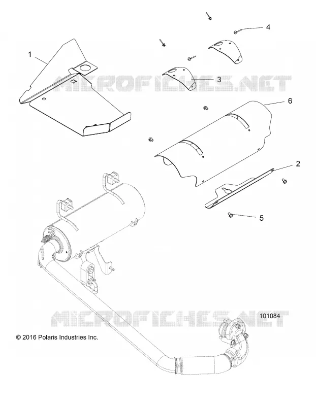 ENGINE, ECHAPPEMENT SHIELDS