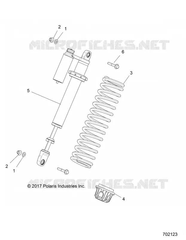 SUSPENSION, AMORTISSEUR AVANT MOUNTING