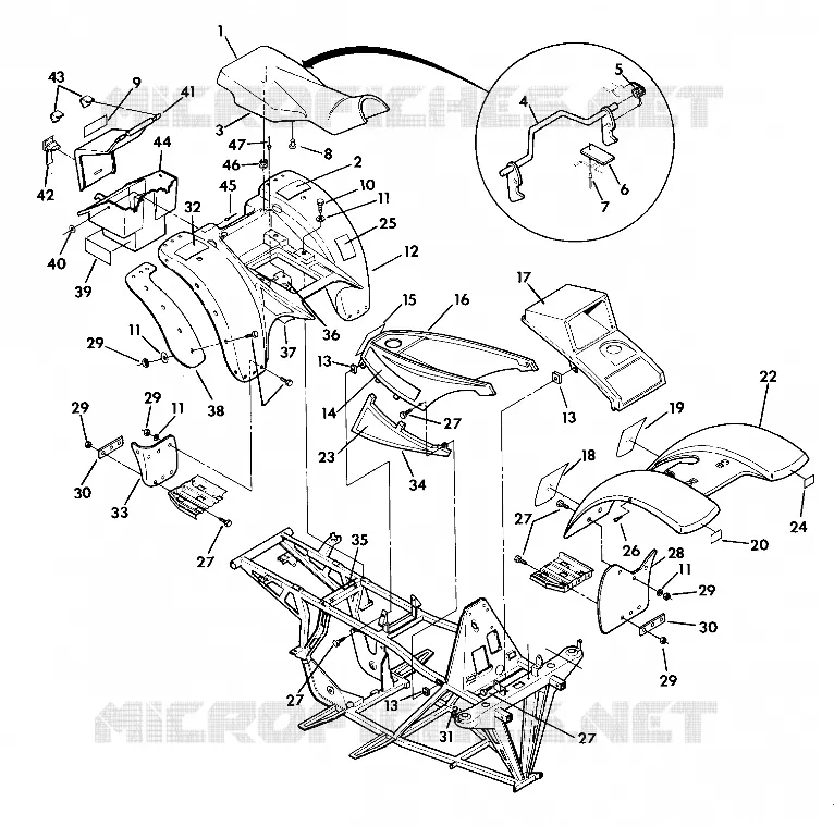 CARROSSERIE 350 2x4 (4918531853001A)