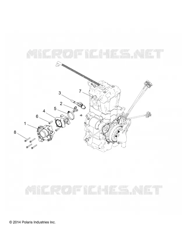 ENGINE, CORPS DE PAPILON AND FUEL RAIL