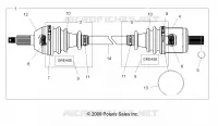 DRIVE TRAIN, TRANSMISSION AVANT SHAFT