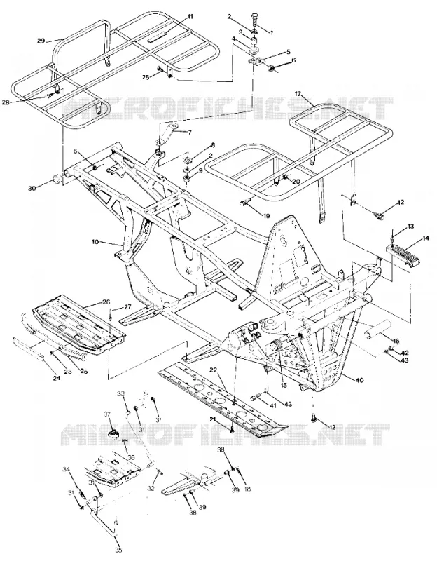 CHASSIS WITH RACKS 4X4-UPDATED 4/89 (49173717370003)