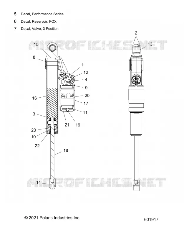 SUSPENSION, AMORTISSEUR ARRIERE TRACK