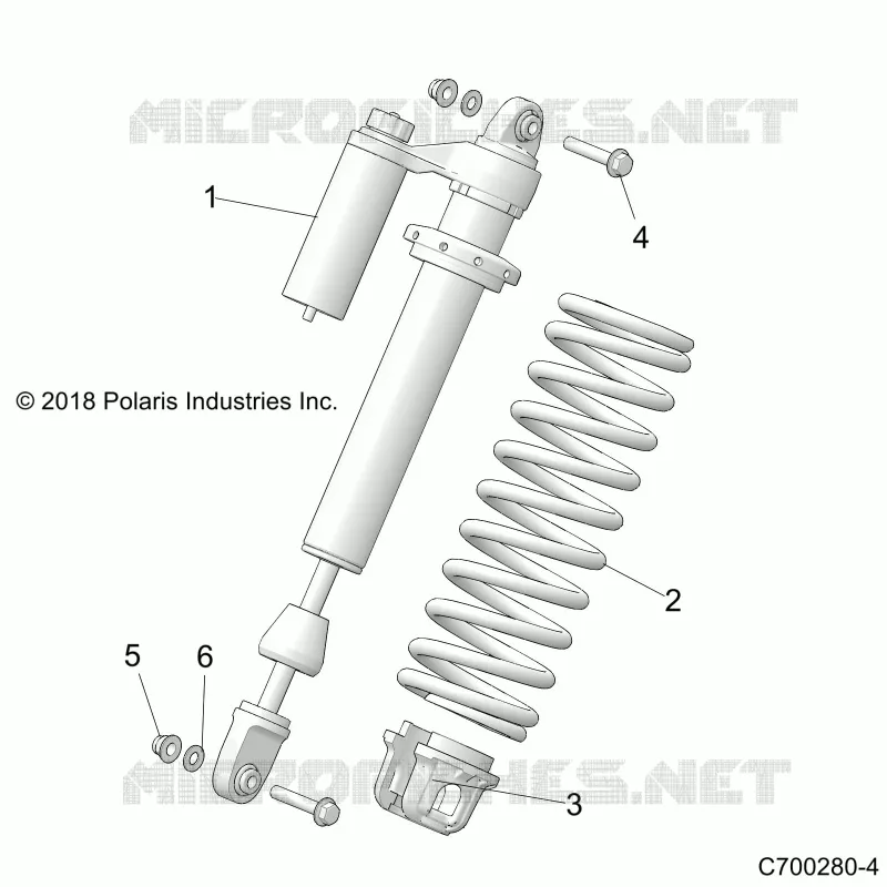 SUSPENSION, AMORTISSEUR AVANT MOUNTING