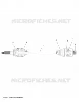 DRIVE TRAIN, TRANSMISSION ARRIERE SHAFT