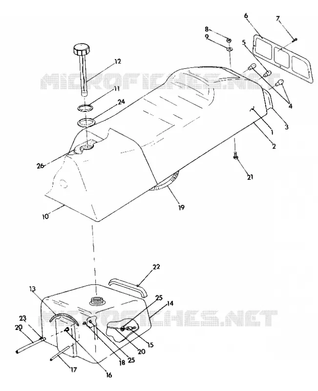 SIEGE/RESERVOIR ASSEMBLY 440 XCR (4921352135003A)
