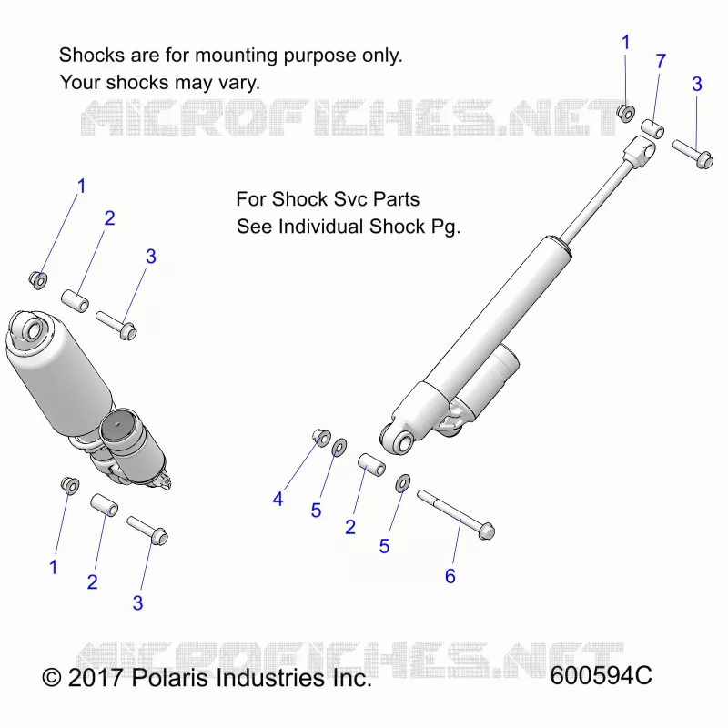 SUSPENSION ARRIERE SUSP. SHOCKS MNTG.
