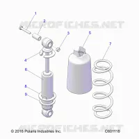 SUSPENSION, AMORTISSEUR AVANT TRACK (7043995)