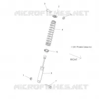 SUSPENSION, AMORTISSEUR AVANT MOUNTING