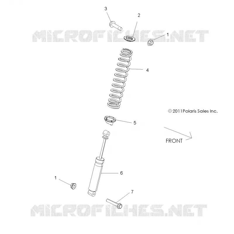 SUSPENSION, AMORTISSEUR AVANT MOUNTING