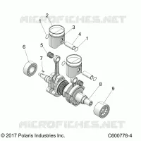 ENGINE, PISTON ET VILEBREQUIN