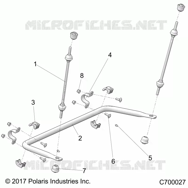 SUSPENSION, REAR BARRE STABILISATRICE