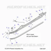 SUSPENSION, FIXATION RAIL