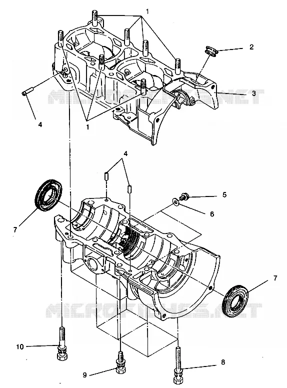 CARTERS MOTEUR ASSEMBLY CLASSIC 0942865 (4924962496038A)