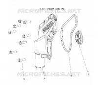 MOTEUR, WATERPUMP IMPELLER AND COVER