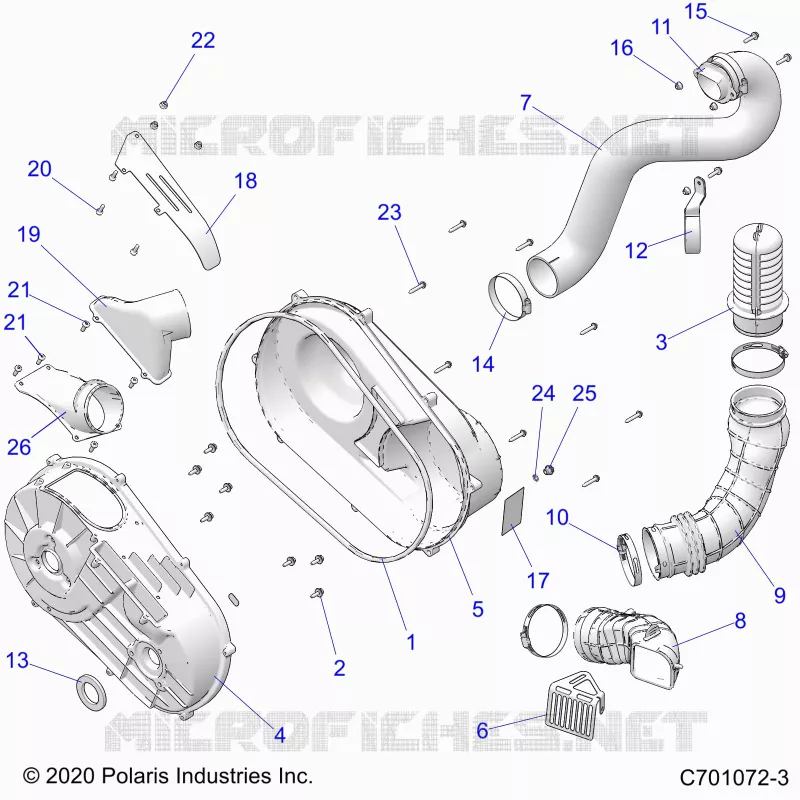 SYSTÃˆME DE TRANSMISSION, CLUTCH COVER AND DUCTING