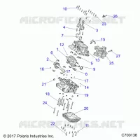 ENGINE, CRANKCASE AND VILEBREQUIN