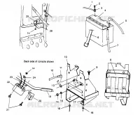 SUPPORT BATTERIE CLASSIC TOURING 0963365 and EUROPEAN CLASSIC TOURING E963365 (4933623362C003)