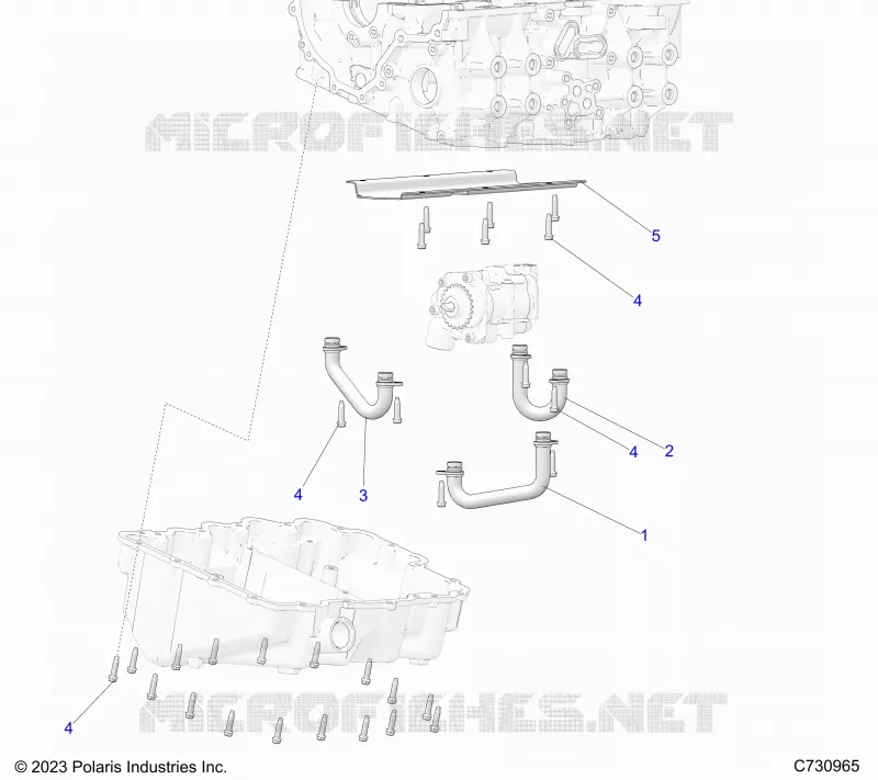 MOTEUR, OIL TUBES