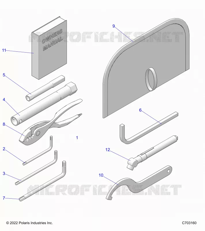 REFERENCE, MANUEL DU PROPRIETAIRE AND TOOL KIT