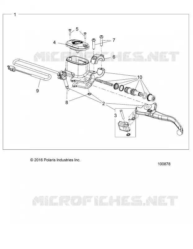 FREIN AVANT BRAKE LEVER AND MASTER CYLINDER
