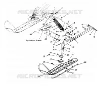 SUSPENSION AVANT AND SKI LITE GT 0953133 AND  EUROPEAN LITE GT E953133 (4928922892B001)