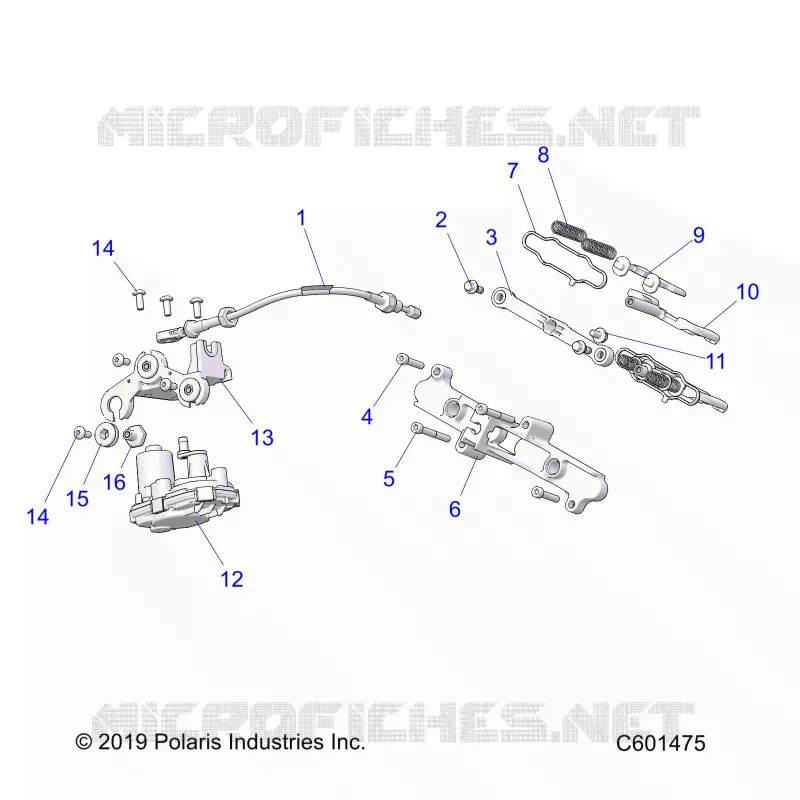 ENGINE, VALVE D'ECHAPPEMENT ASM. AND ACTUATOR