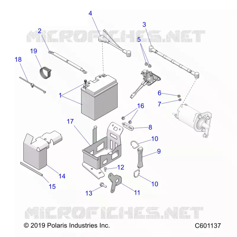 ELECTRICITE, BATTERY BOX  ASM.
